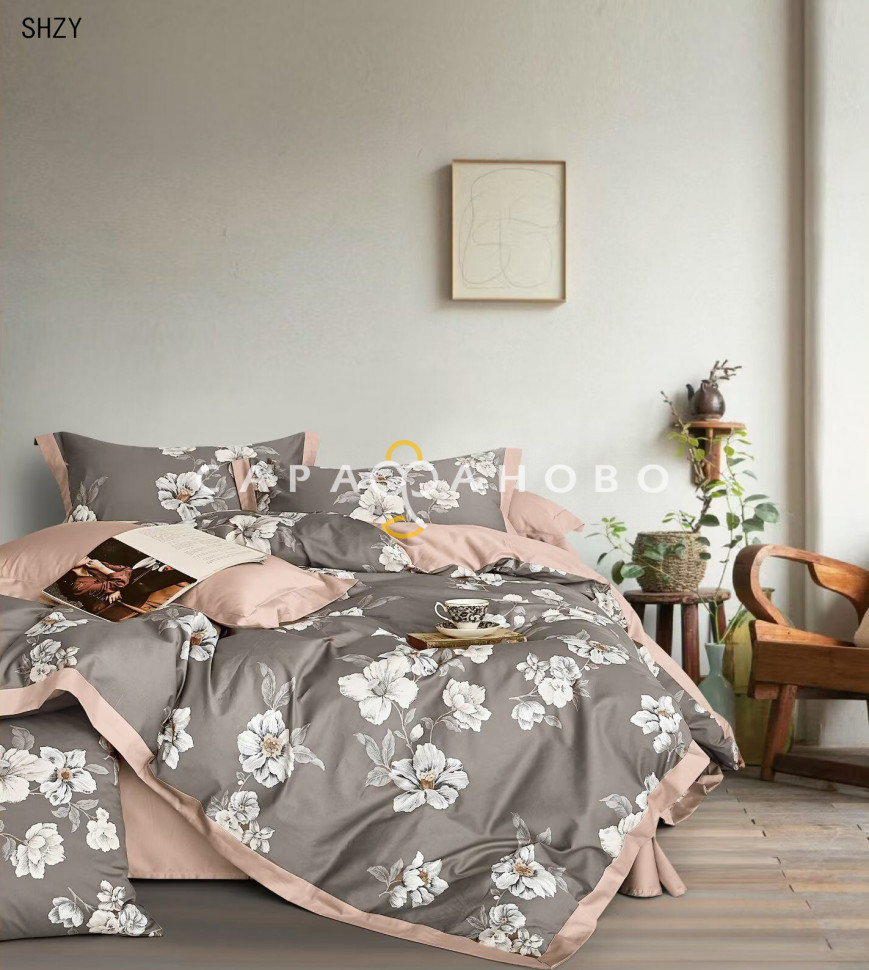 Ткань Сатин Твил 220 см набивной 115 гр А+В рис 2421
