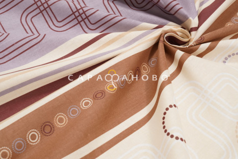 Ткань Бязь набивная 150 см 120 гр рис 1319 вид 1