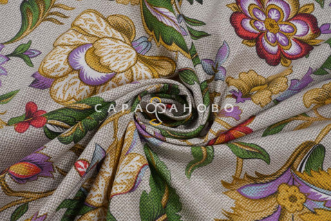 Ткань Бязь 220 см рис. 10206-1  Роскошь (основа)