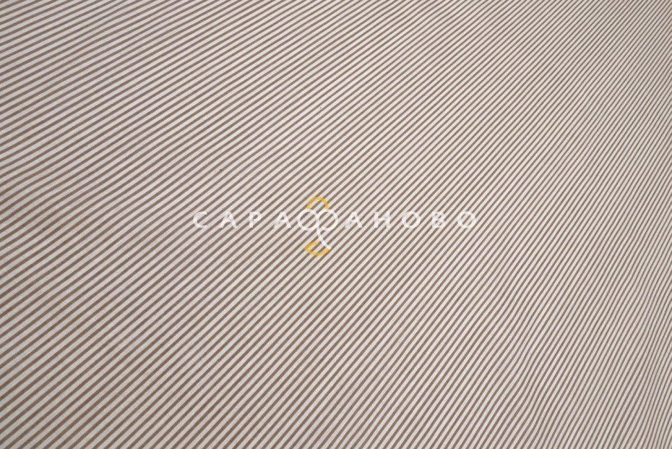 Ткань Бязь Полоса кофе 150 см. рис. 8084/34