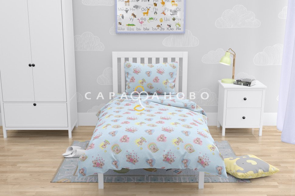Ткань Бязь 150 см 120 гр рис. 5854-1 