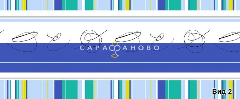 Бязь набивная 150 см 100 гр. рис 250 вид 2