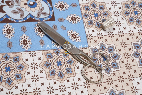 Ткань Бязь 220 см Флоренция рис 4508 вид  1