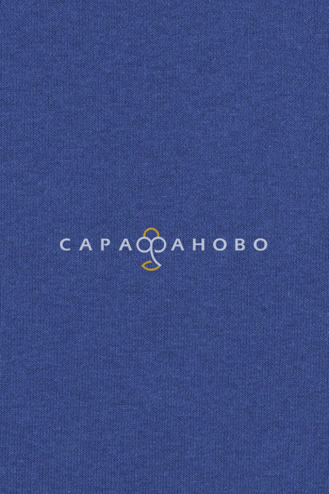 Ткань 30/70/10 Карде 3-х Нитки Рулон С Начесом Индиго, фото 2