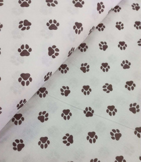 Ткань Бязь детская 150 см 120 гр Лапки 2298а-18