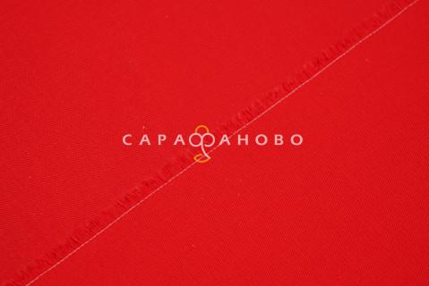 Ткань Саржа 150 см 240 гр №034 Красный