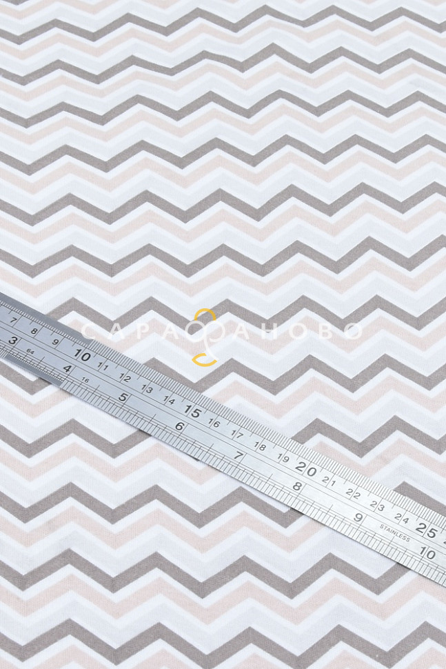 Ткань 36/1 Карде Интерлок Набивной Пигмент Чулок tb3066-v-001-Айвори