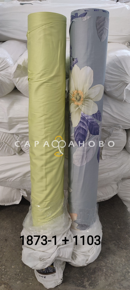 Ткань Сатин Люкс 60s 250 см 120 гр рис 1103B (компаньон)