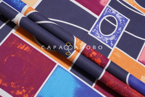 Ткань Бязь 220 см рис.  70006-1 "Пикассо"