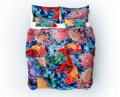Ткань Бязь набивная 150 см 120 гр рис 2052