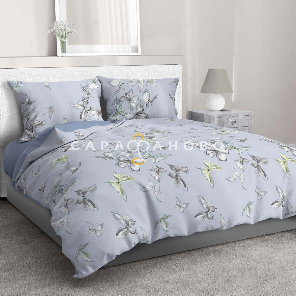 Ткань Сатин 220 см набивной рис 50134 вид 3 Астерия