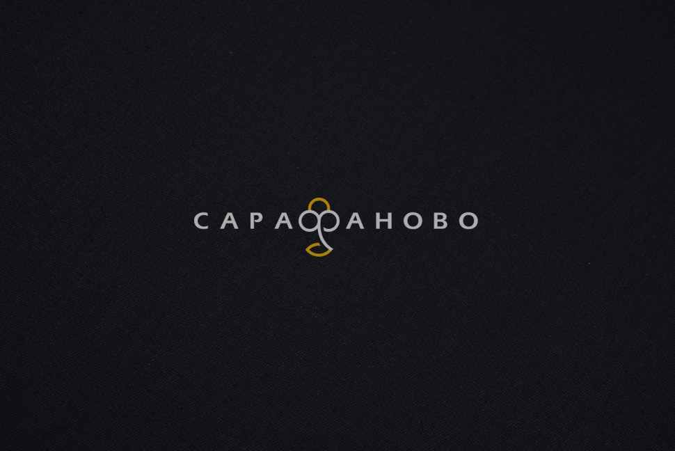 Ткань Саржа 150 см 260 гр №316 Чёрный