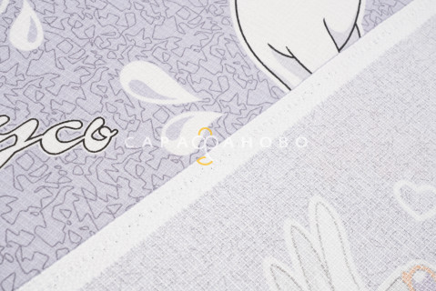 Ткань Вафельное полотно 150 см 160 гр рис Гусь-искупнусь вид 1