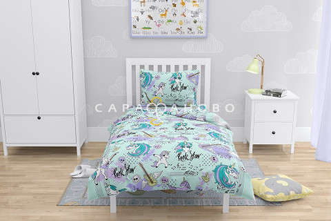 Ткань Бязь 150 см рис.  9469-1 "Единороги"