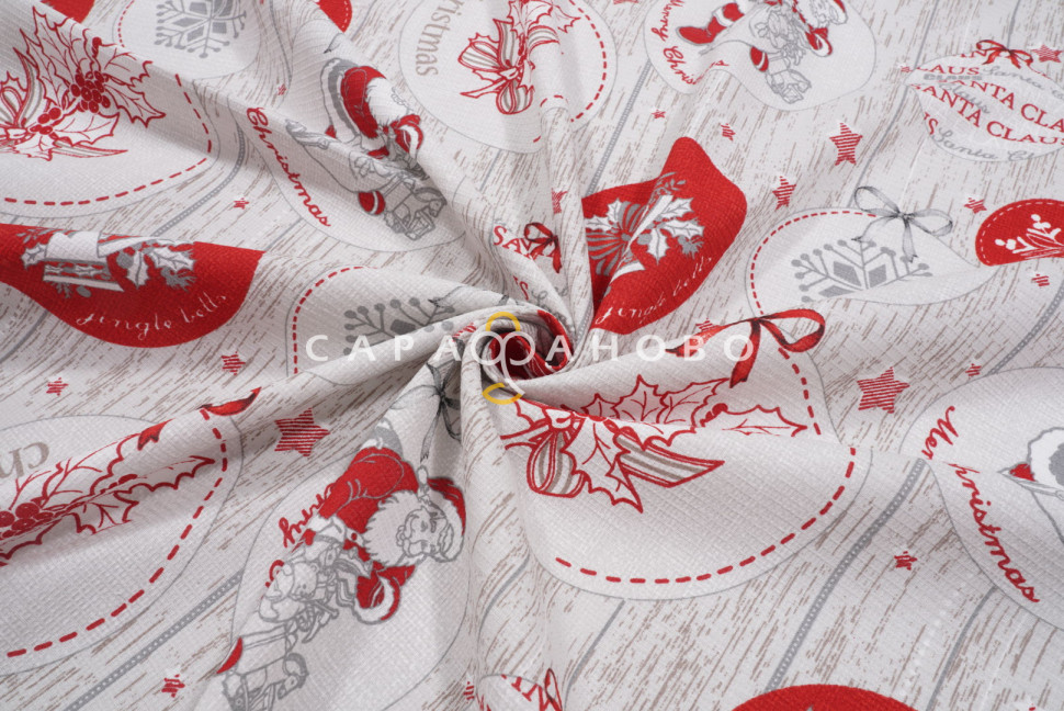 Вафельное полотно 150 см рис. 204761 Рождество