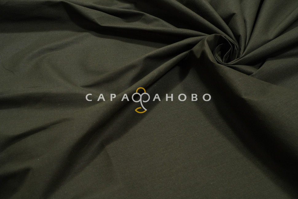 Ткань Бязь 150 см 140 гр рис. Оливковый вид 3/6