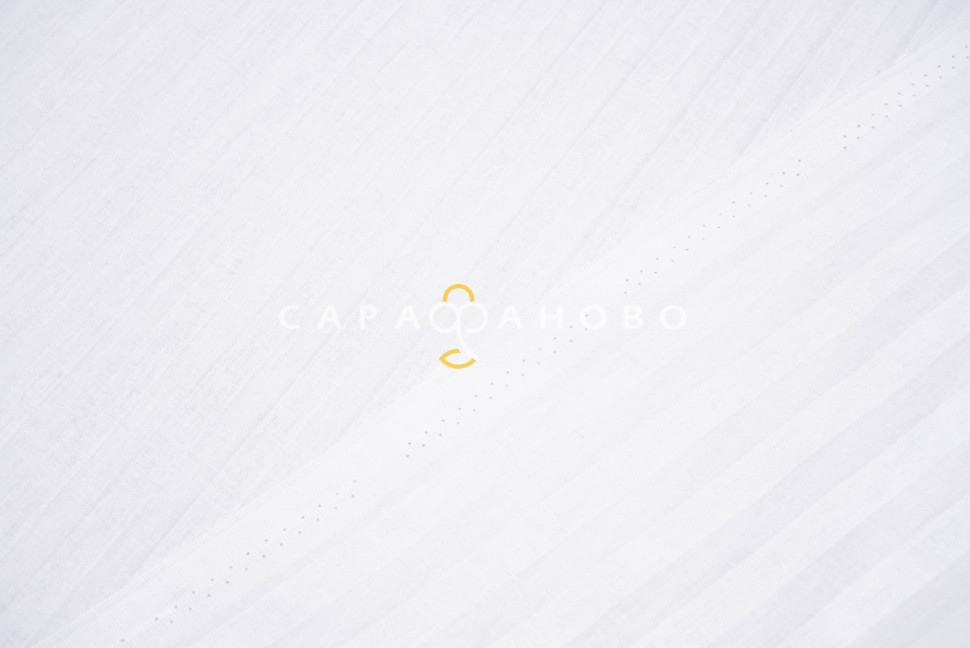 Ткань Поплин-страйп 220 см рис. 12245/1 Белый(1х1 см)