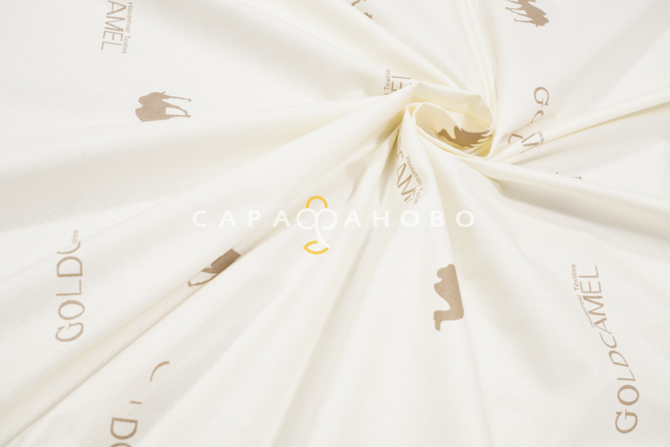 Ткань Тик 100% хлопок 220 см набивной диз GOLD CAMEL S М