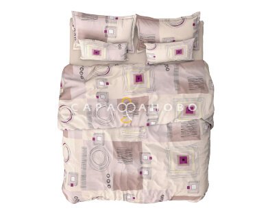 Ткань Бязь 150 см 120 гр рис. 172 Графика, 1/2 Вид шоколад