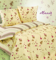 Ткань поплин 220 см "Милла" с компаньоном рис 3870/1+3871/1 вид 1, миниатюра 1