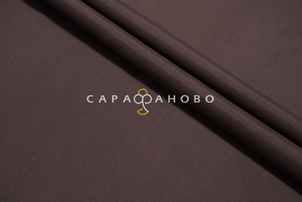 Ткань Полисатин (микрофибра) глк 220 см 80 гр диз 19-1218 Горький шоколад