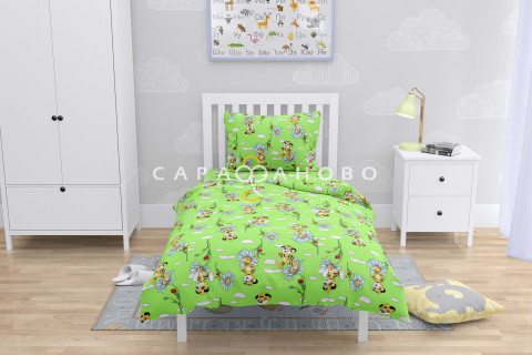 Ткань Бязь 150 см рис. 2997-2 "Тигрята"
