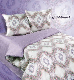 Ткань бязь 220 см компаньон к "Серафима"рис 5895 вид 1