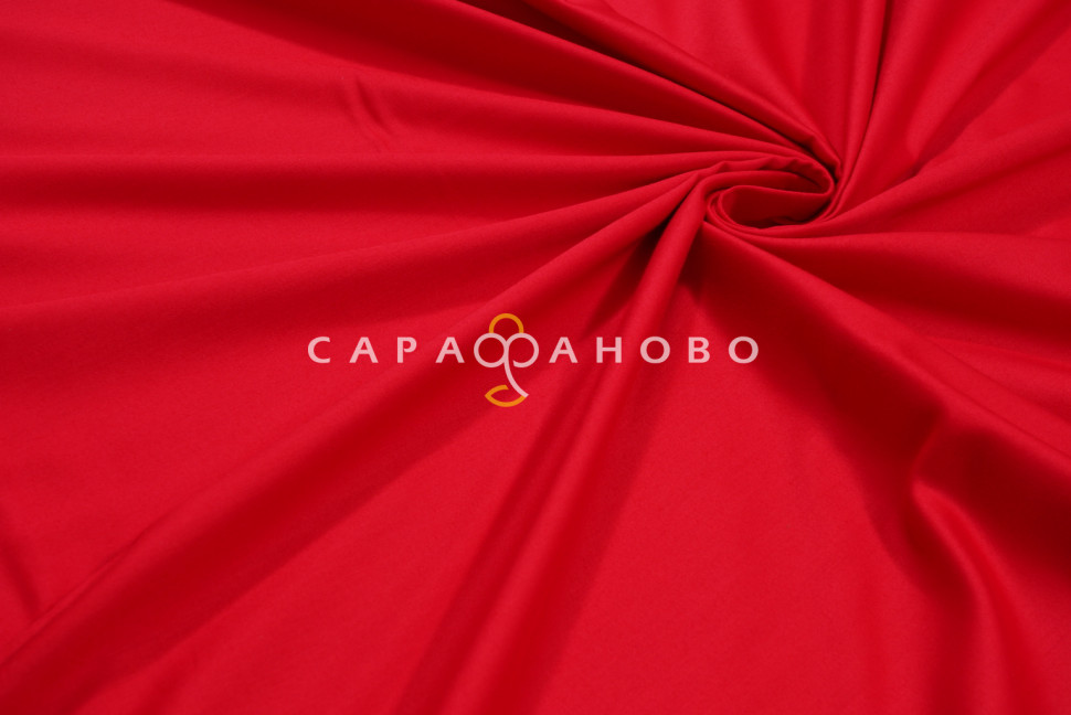 Ткань Сатин 240 см «Красный 866493»
