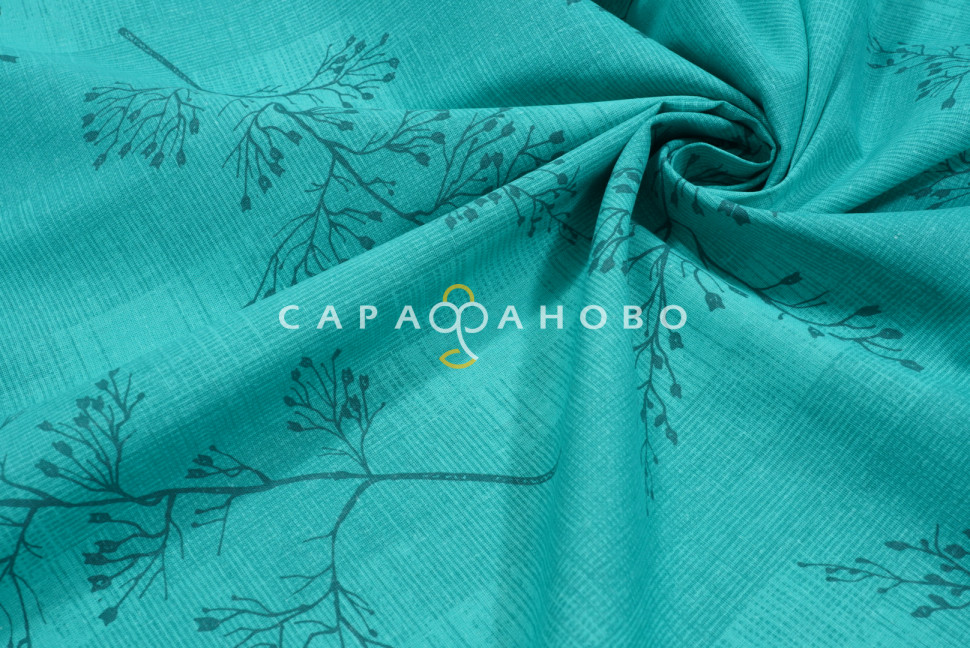 Ткань Бязь 150 см 120 гр рис. 295в3/2 Ботаника